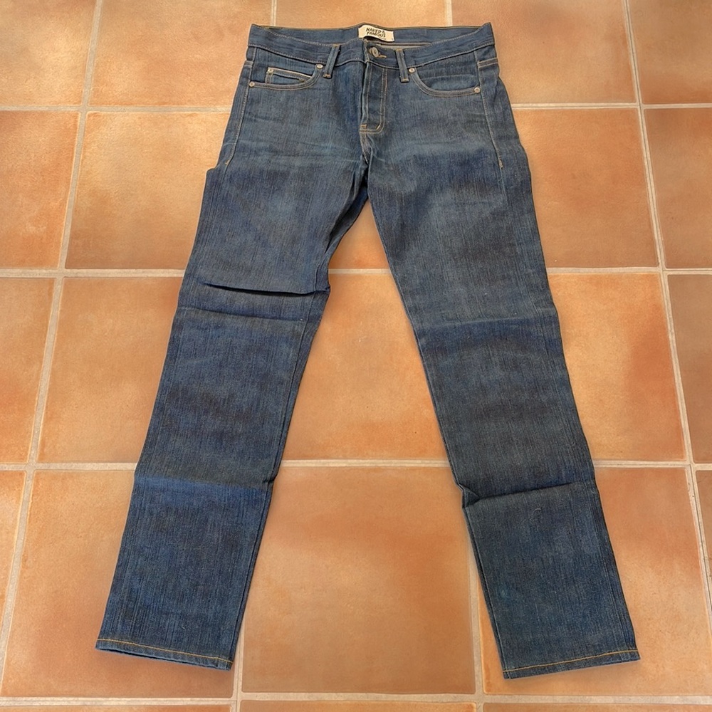 Naked & Famous Raw Kasuri Stretch Selvedge in super guy (skinny) fit